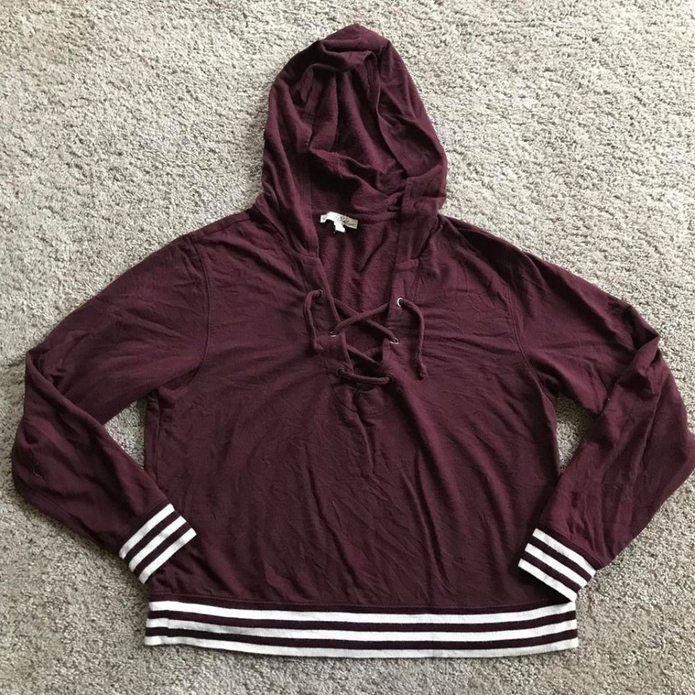 Express women’s extra small long sleeve hooded top